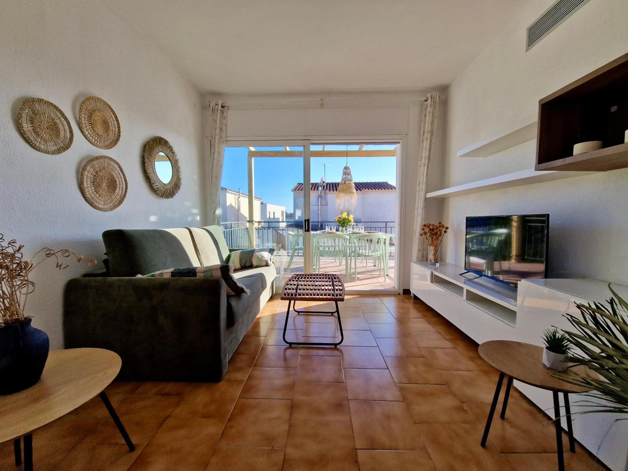 Gorgot P1 I Apartamento Con Terraza Y Piscina Comunitaria Cerca De La Playa Empuriabrava Eksteriør bilde